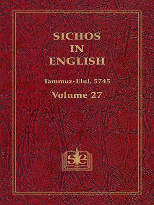 cover image of Sichos In English, Volume 27
